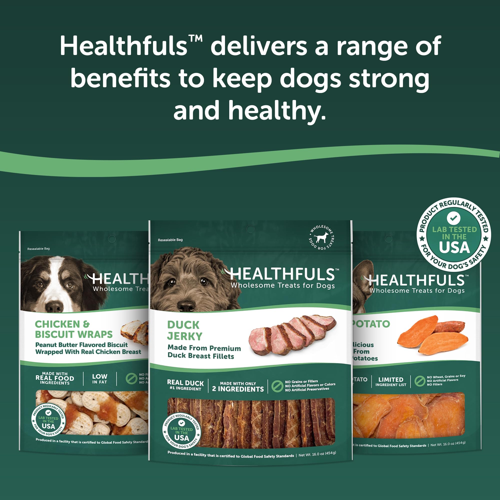 HEALTHFULS sello de calidad de laboratorio, confianza en seguridad alimentaria