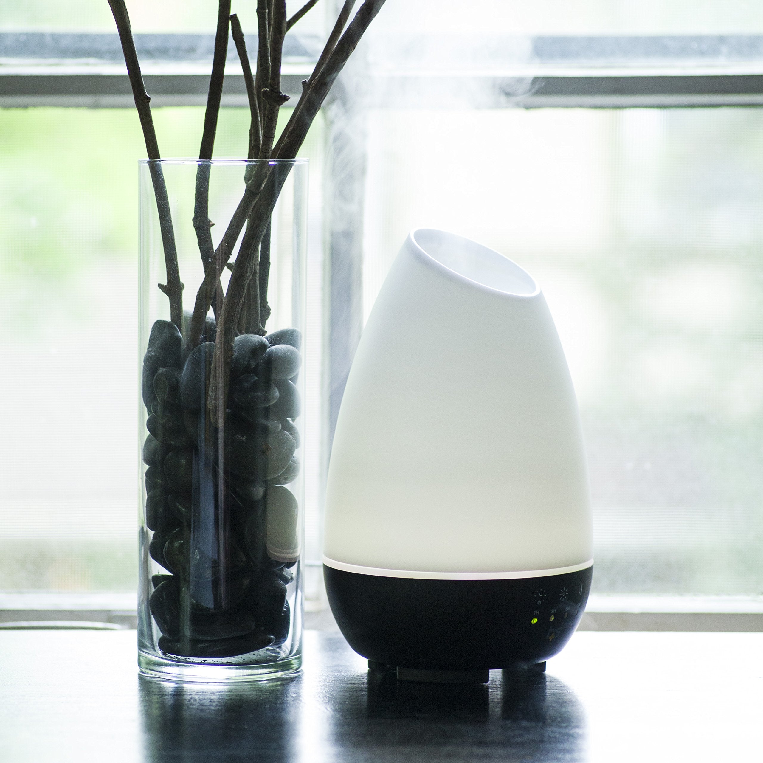 HealthSmart comparación de tamaño 500ml destacando capacidad para grandes habitaciones