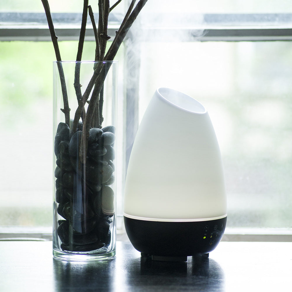 HealthSmart comparación de tamaño 500ml destacando capacidad para grandes habitaciones