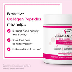 Healthy Bones Co polvo disuelto en vaso listo para beber