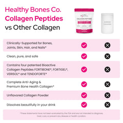 Healthy Bones Co. textura del polvo en cuchara, fácil disolución