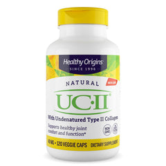 Healthy Origins frasco frontal mostrando etiqueta clara y beneficios