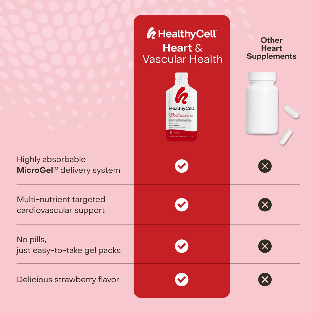 HealthyCell gel pack held in hand showing size and travel-friendly benefit