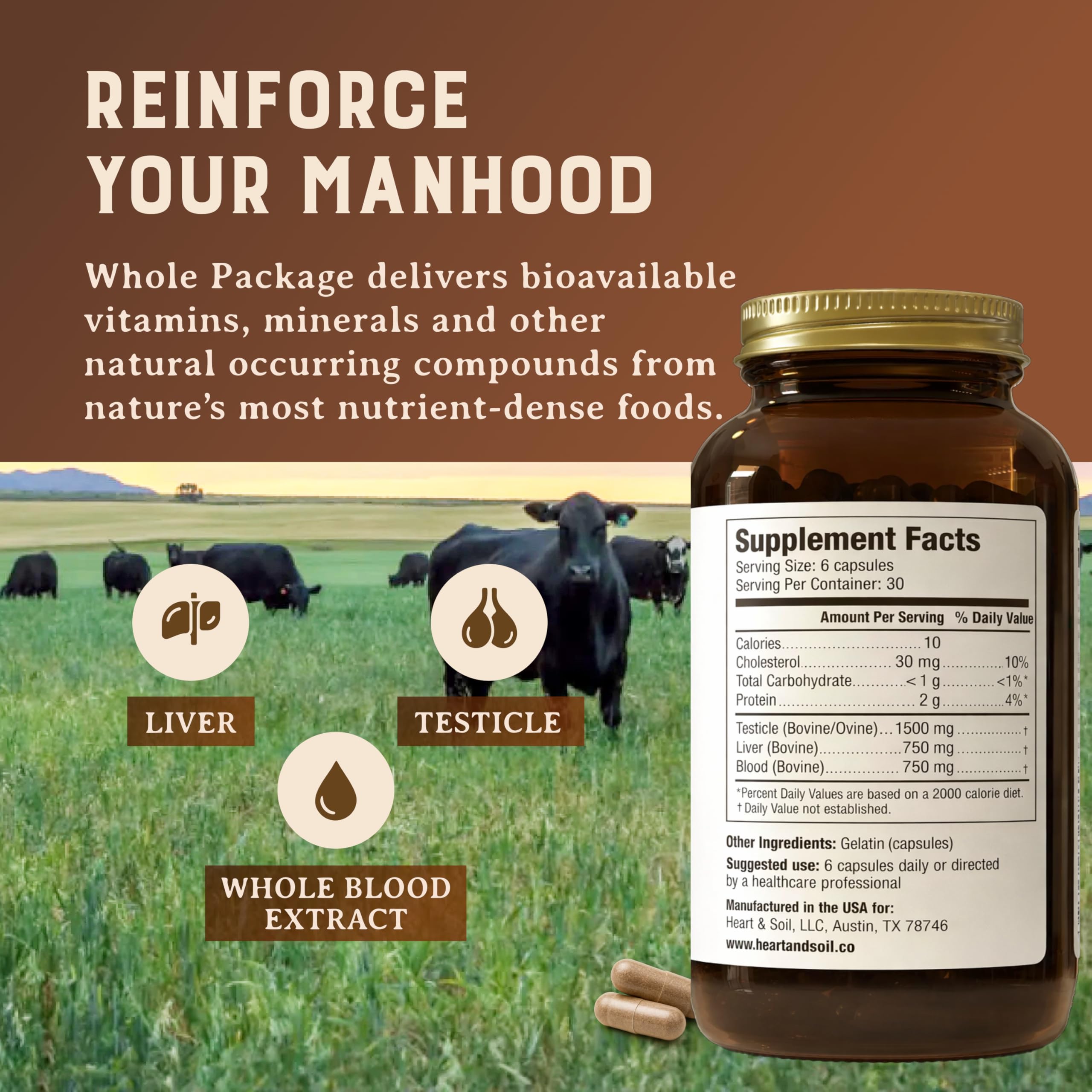 HEART & SOIL regenerative pasture scene showing sustainable sourcing benefits