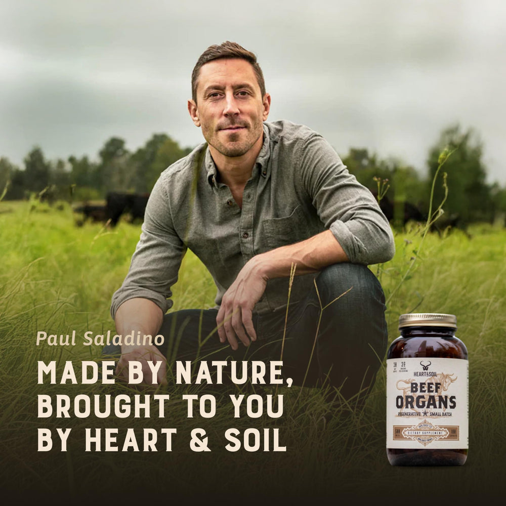 HEART & SOIL primer plano de textura de cápsula que muestra acabado natural y pureza