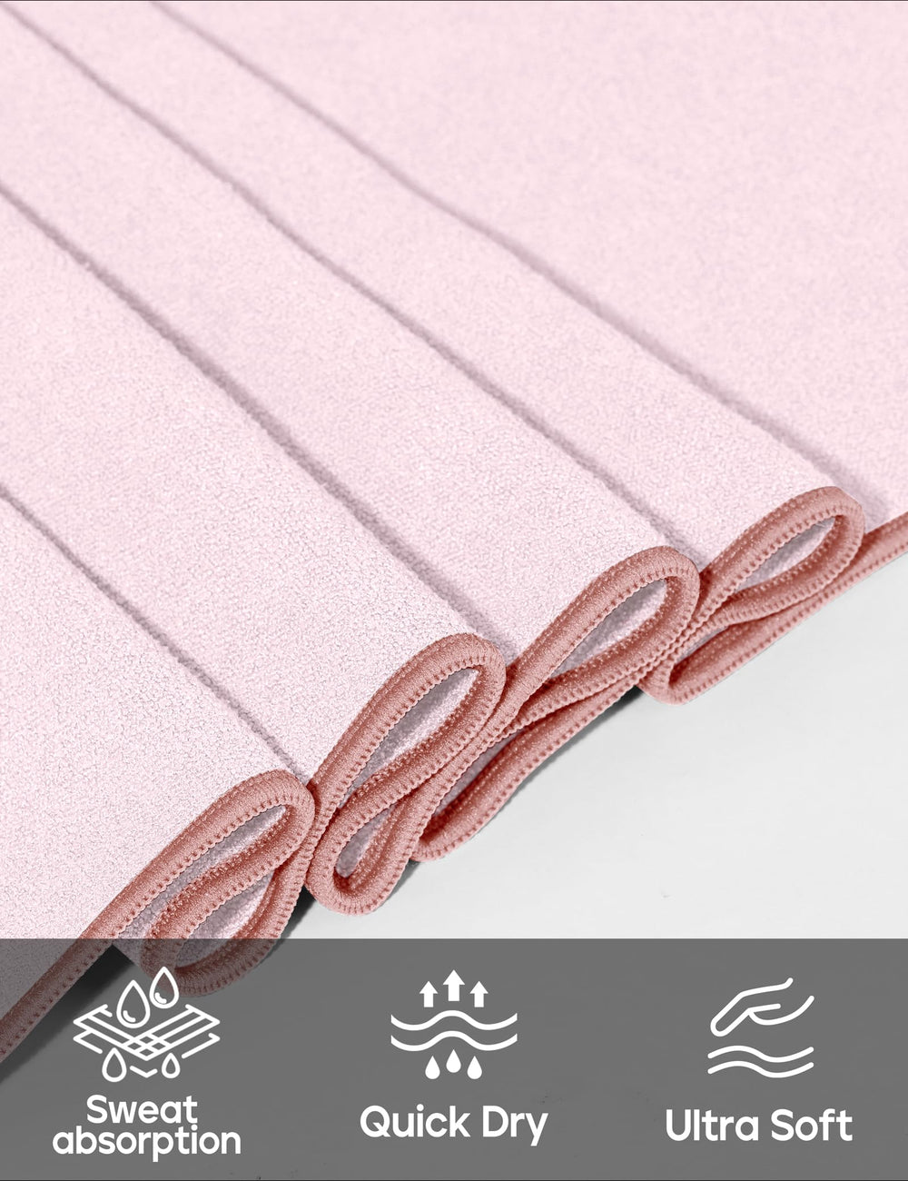 Heathyoga close-up of silicone grip backing providing superior mat traction