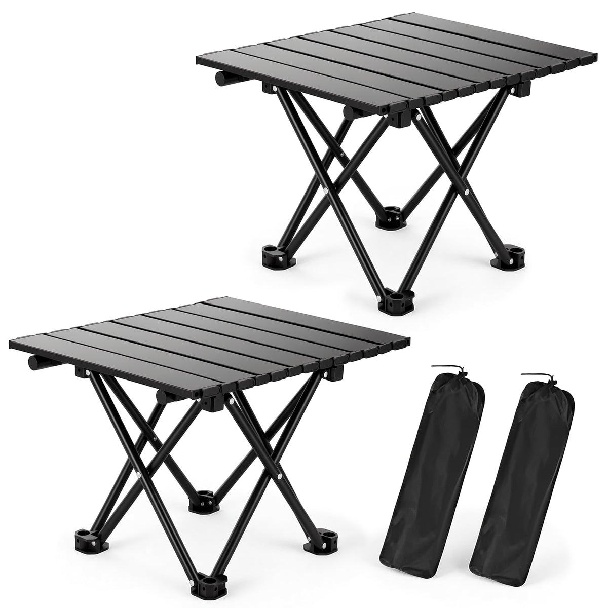 hediya mesa plegable frontal mostrando estructura estable y portabilidad