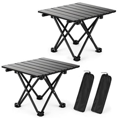 hediya mesa plegable frontal mostrando estructura estable y portabilidad