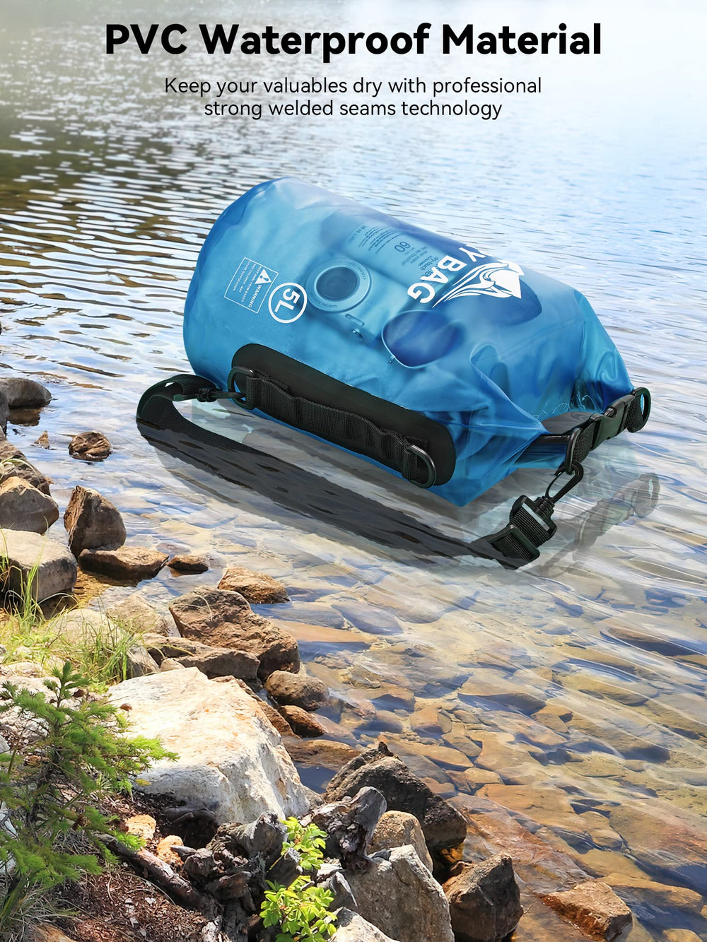 HEETA waterproof phone case with touchscreen access protecting device on water