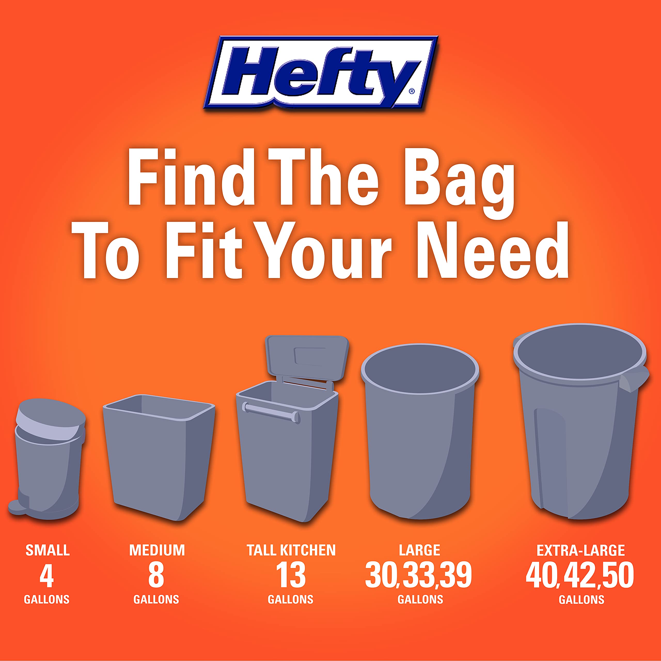 Hefty primer plano de fragancia Seaside Breeze controlando olores