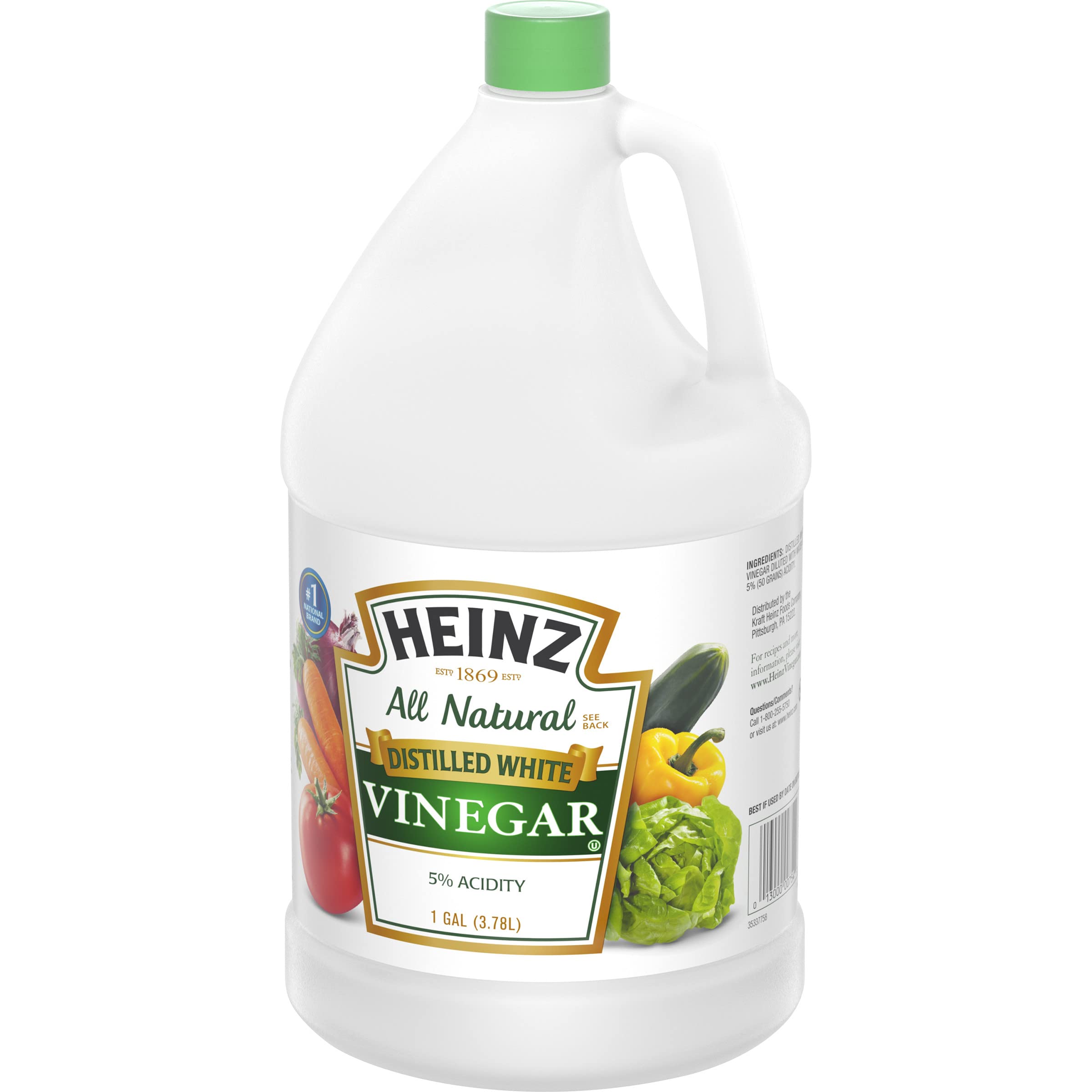 HEINZ vinagre vertido sobre ensalada, realza sabores y aliños