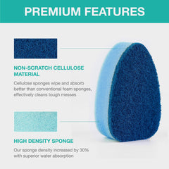 HELIME esponja con jabón creando espuma eficiente y ahorro