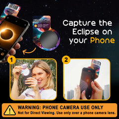 Helioclipse filtros para teléfono incluidos para fotos seguras