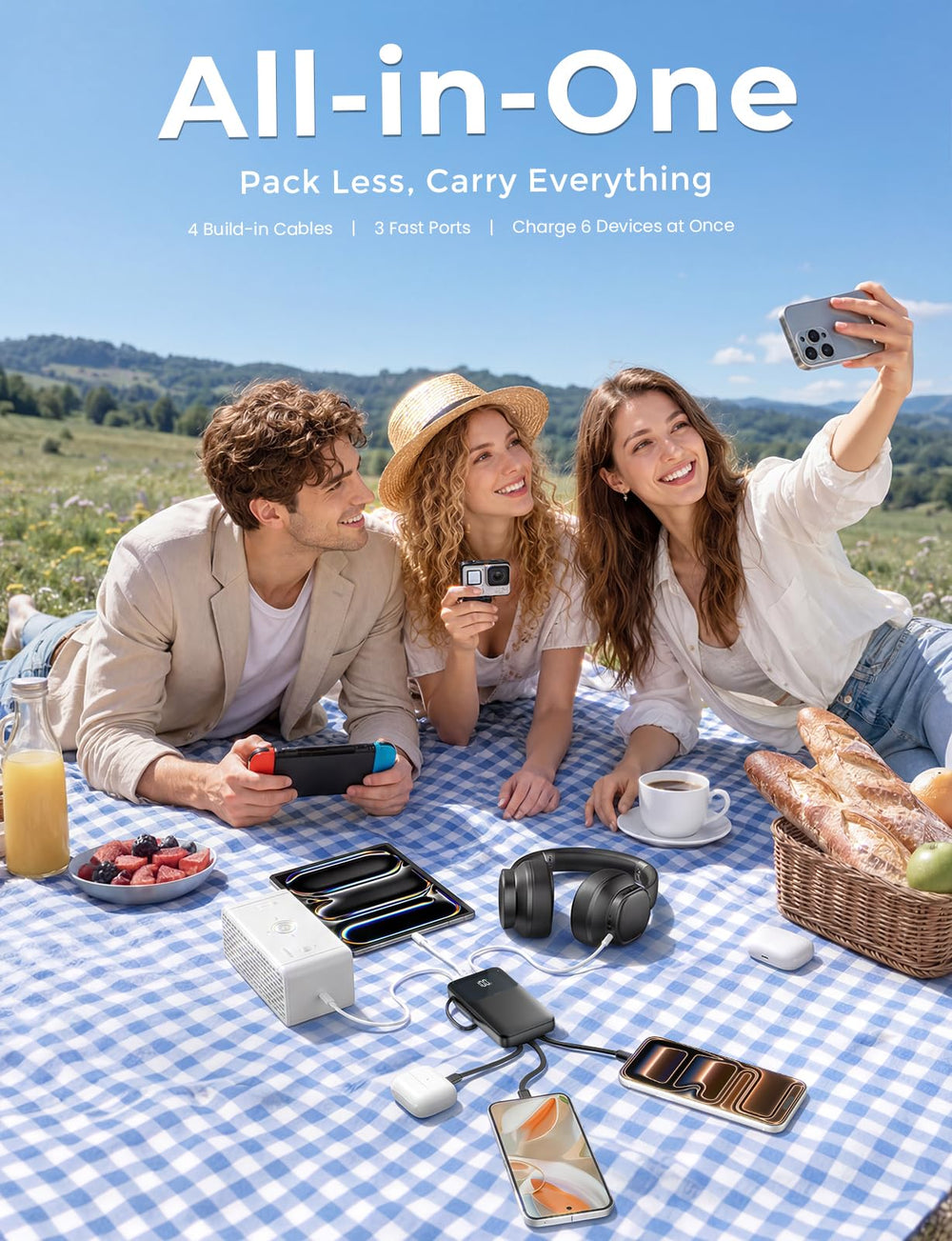 HELLEE power bank en mano para comparar tamaño y facilitar transporte