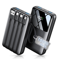 HELLEE vista frontal del power bank mostrando diseño compacto y capacidad