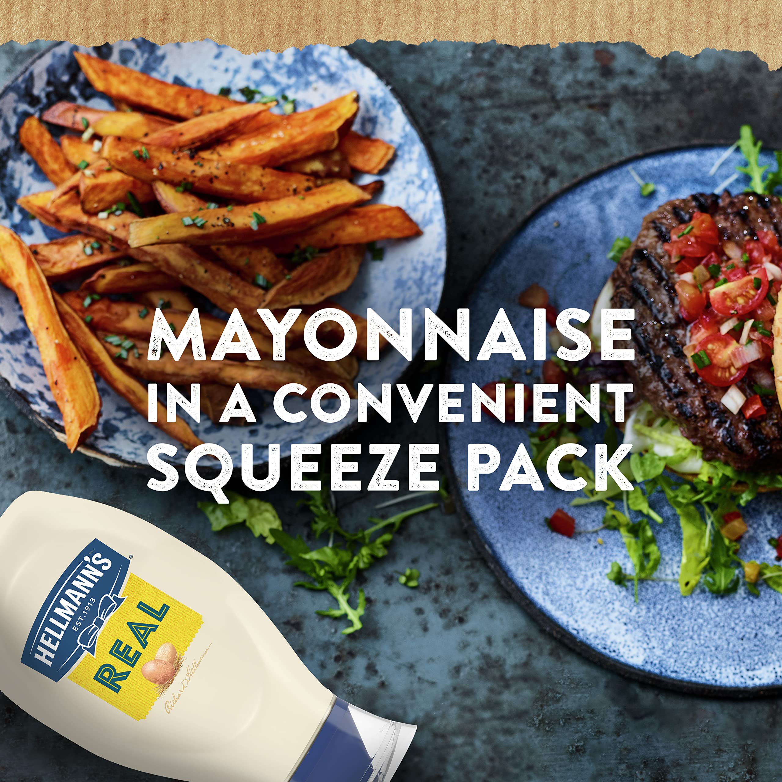 Hellmann's frascos en cocina estilo familiar listos para ensaladas y parrilladas
