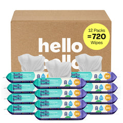 Hello Bello paquete frontal resellable mostrando conveniencia y cantidad