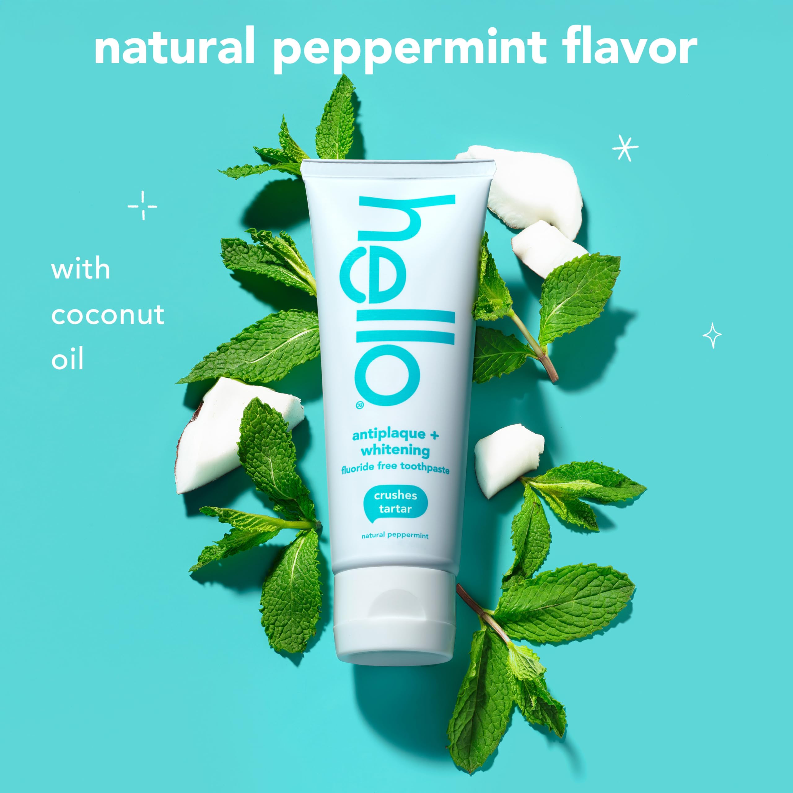 hello tubo abierto con menta visible y aroma refrescante