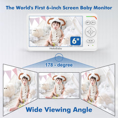 HelloBaby cámara montada en pared para vigilancia estable del dormitorio