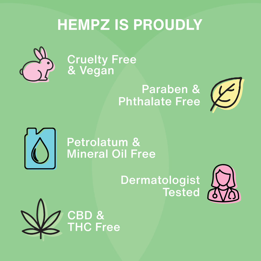 Escena de baño con Hempz transmite fragancia tropical y uso diario relajante