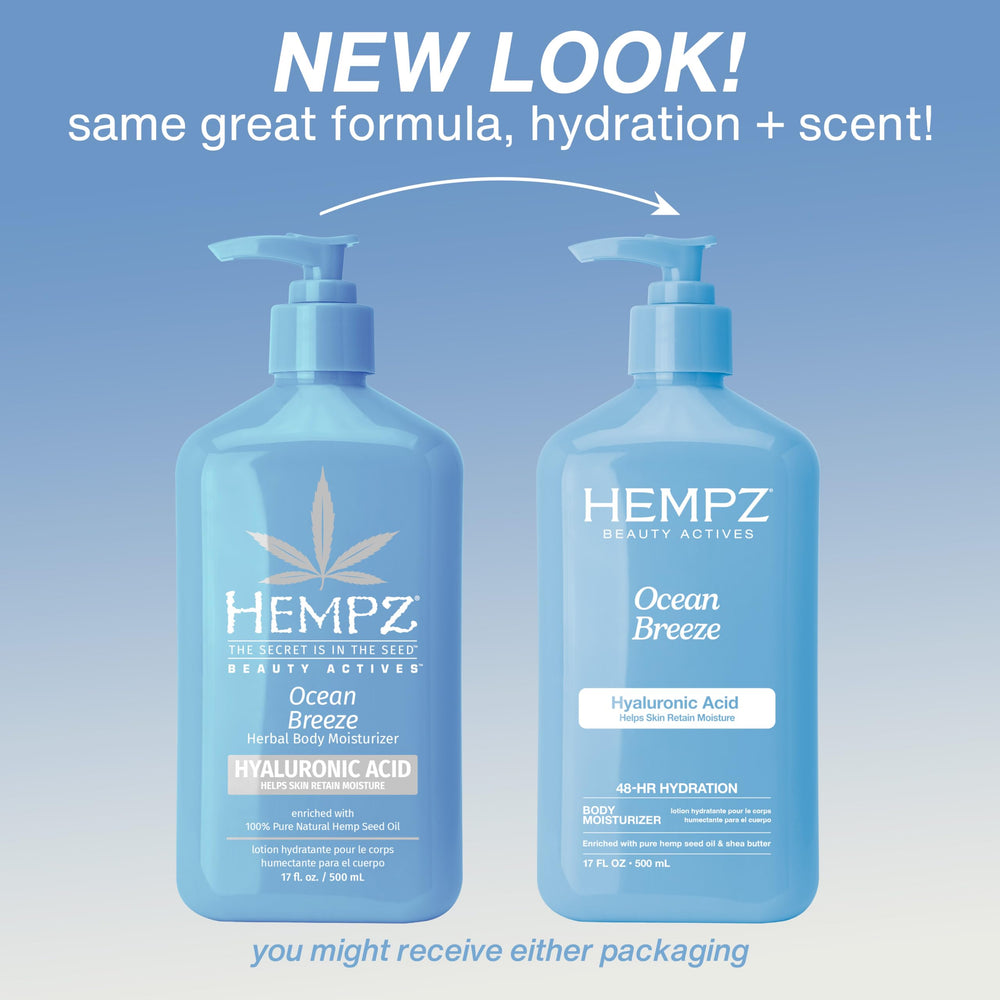 Hempz envase abierto con crema mostrando facilidad de aplicación y absorción