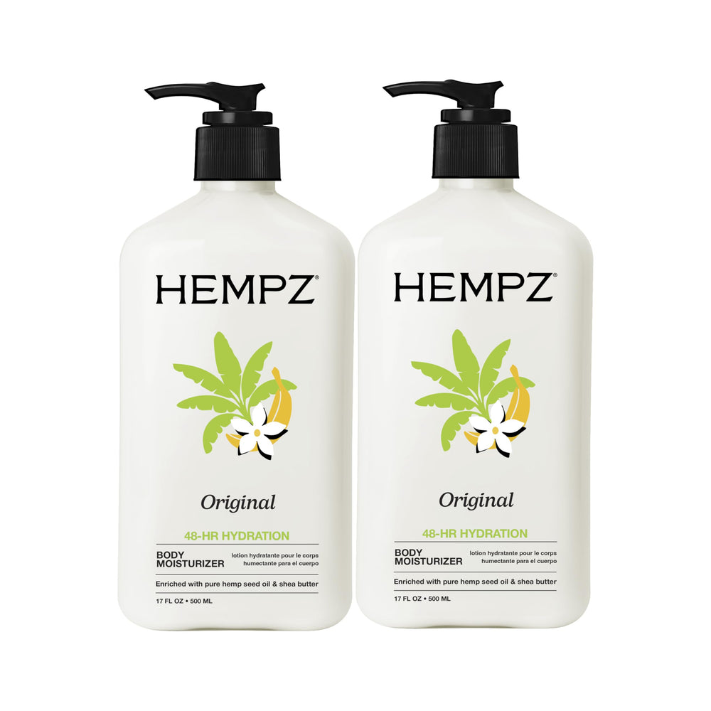 Hempz frontal del envase pack de 2 mostrando formato y diseño