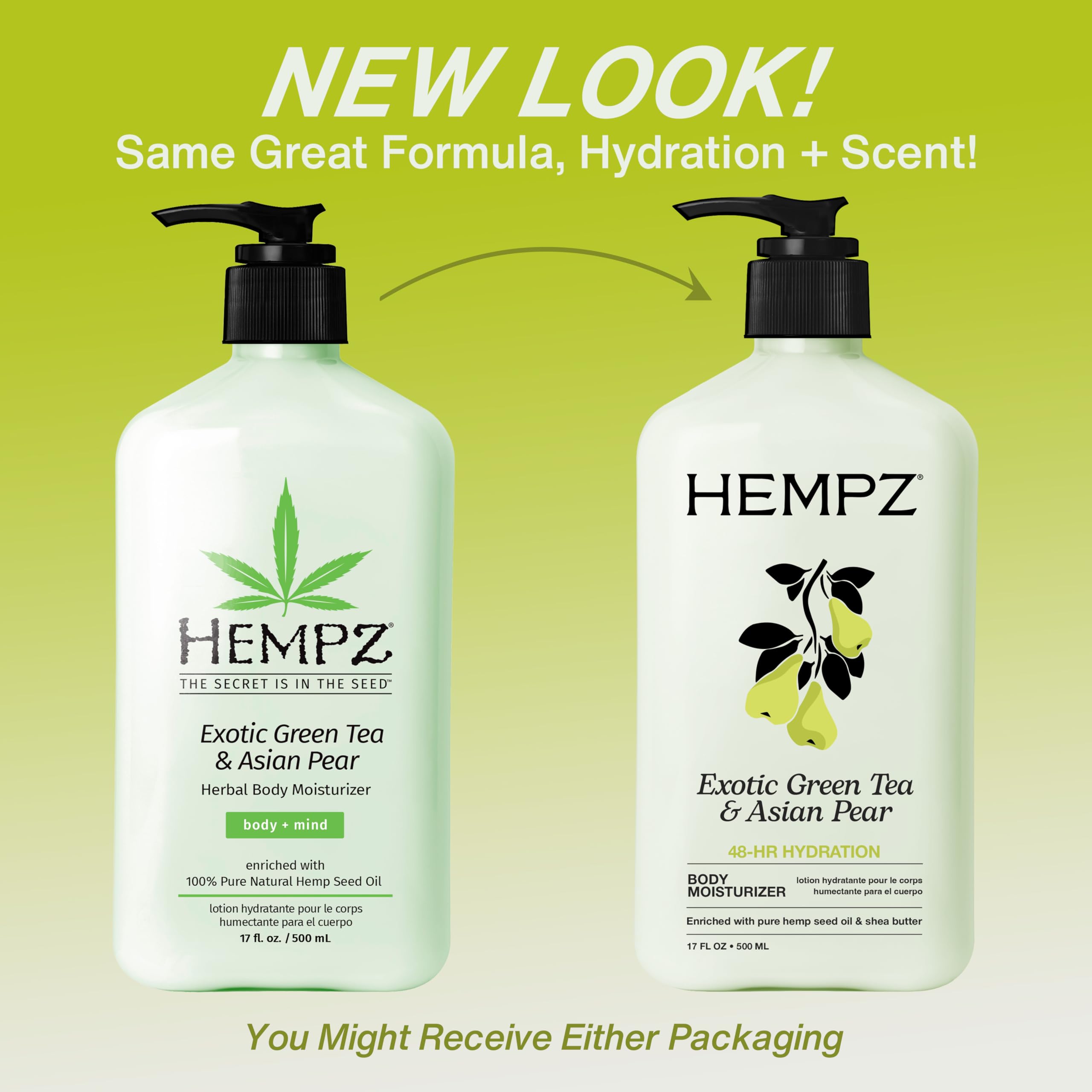 Hempz textura cremosa detalle que muestra rápida absorción y sensación ligera