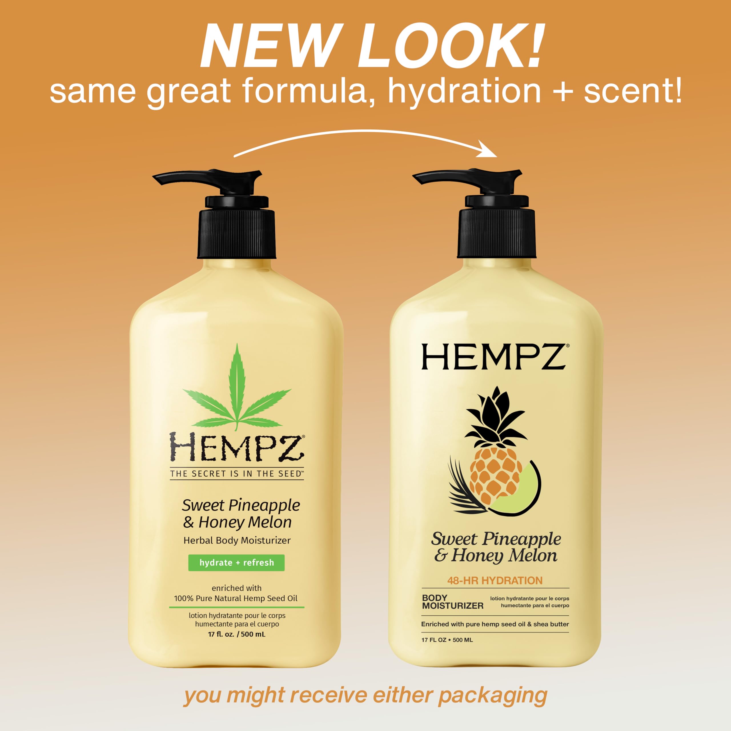 Hempz textura cremosa en primer plano que facilita absorción rápida
