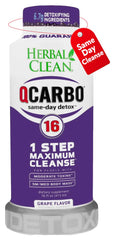 Herbal Clean botella frontal mostrando diseño y tamaño práctico