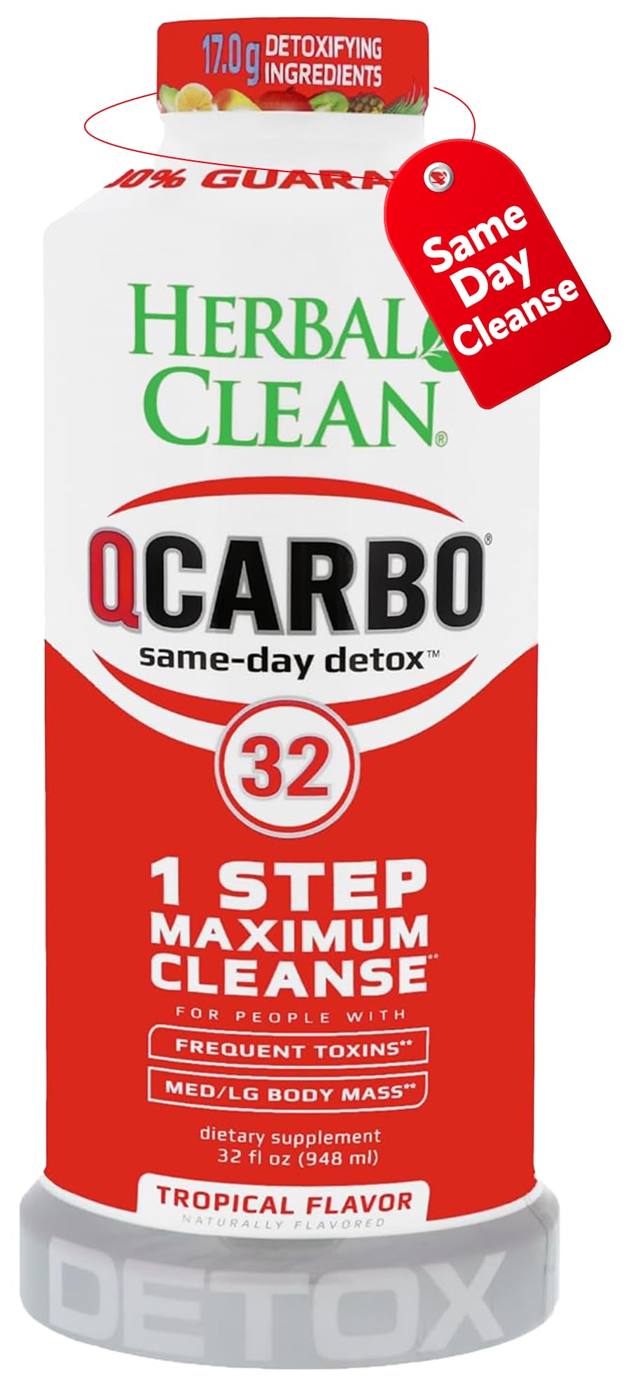 Herbal Clean frente del envase con sabor tropical y uso fácil