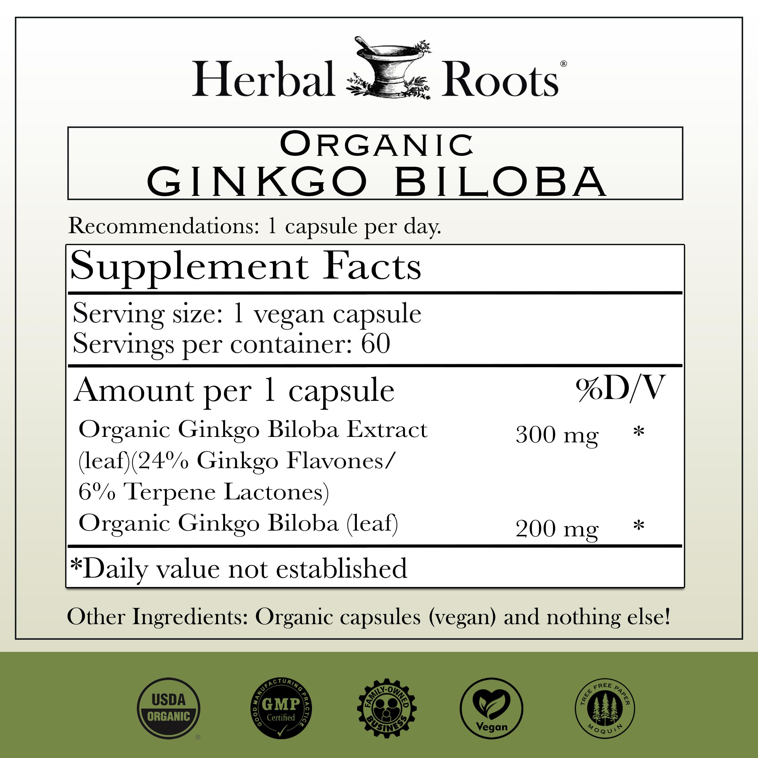 Herbal Roots detalle de cápsula vegana resaltando pureza y textura