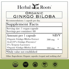 Herbal Roots detalle de cápsula vegana resaltando pureza y textura