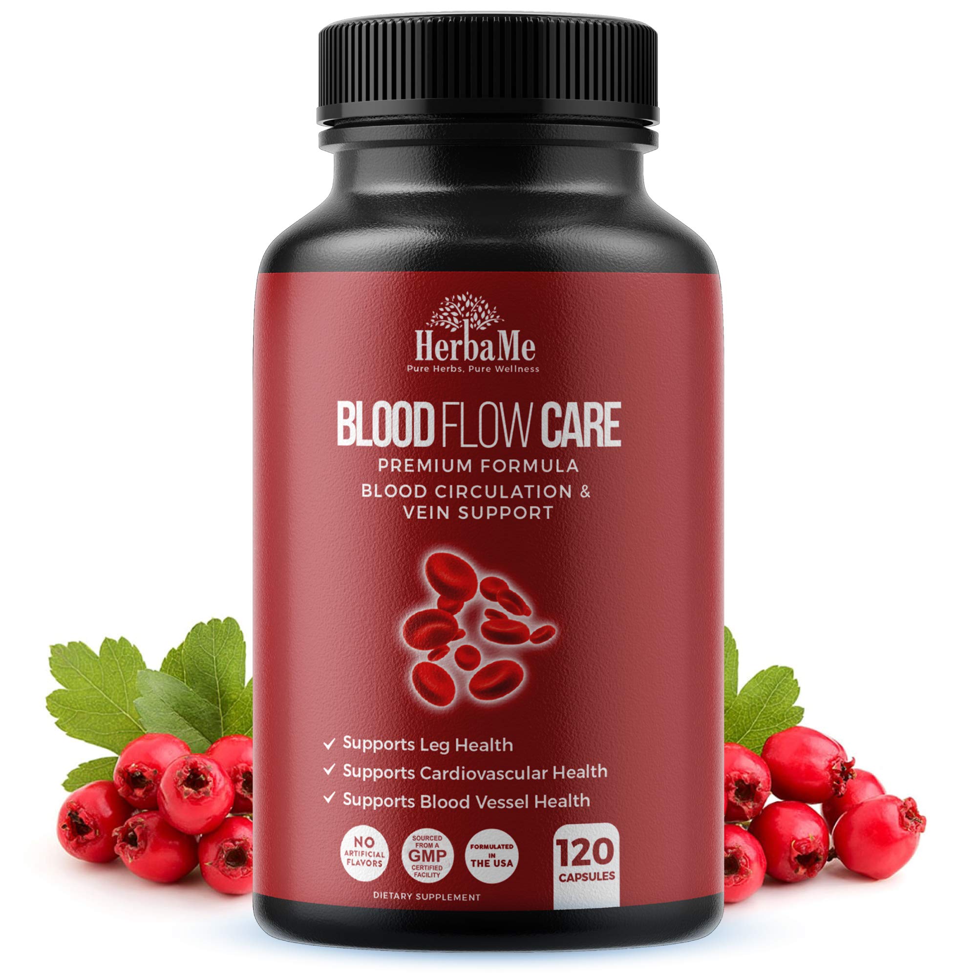 HerbaMe frasco frontal mostrando cápsulas y etiqueta clara