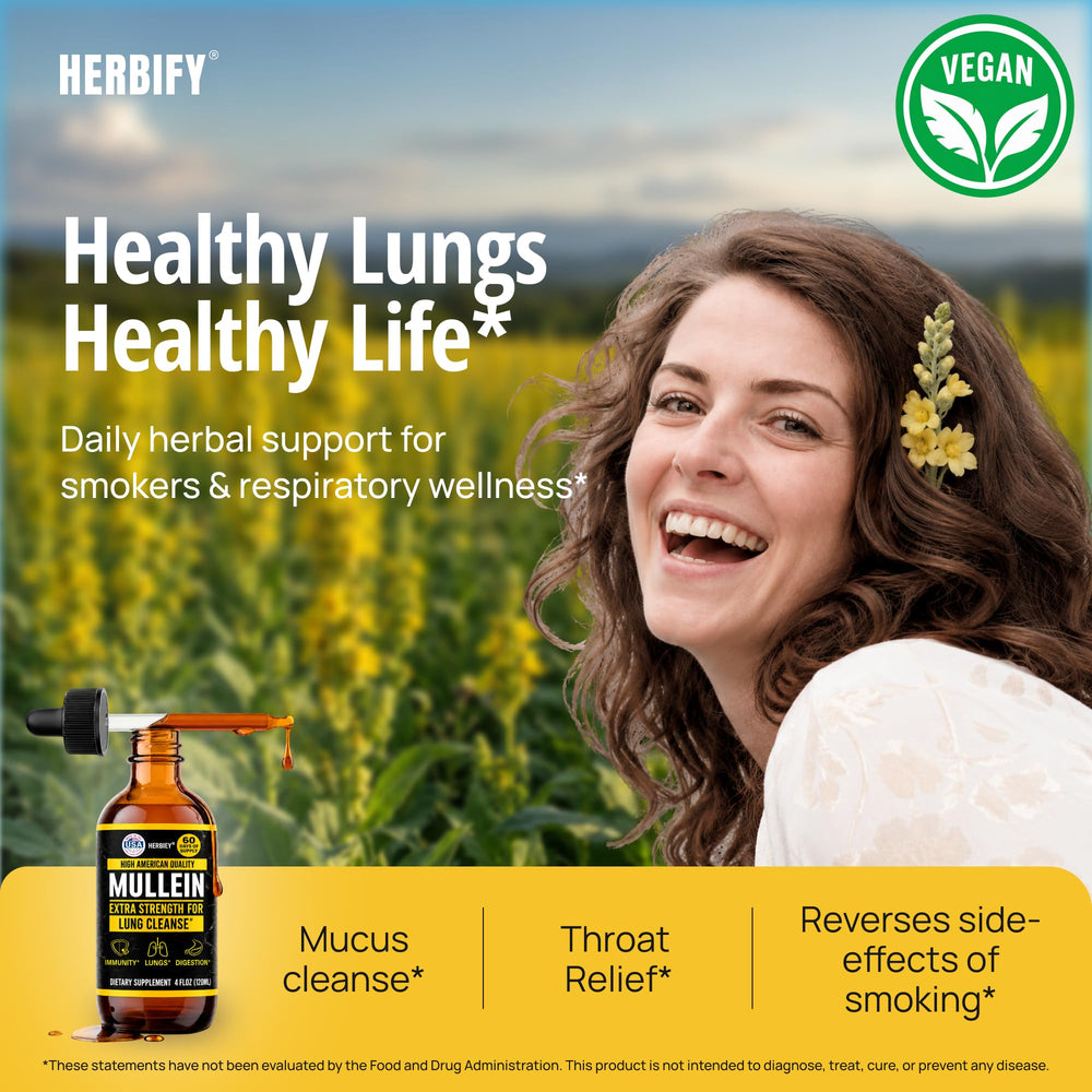 HERBIFY gotero en mano al aplicar gotas para alivio respiratorio rápido