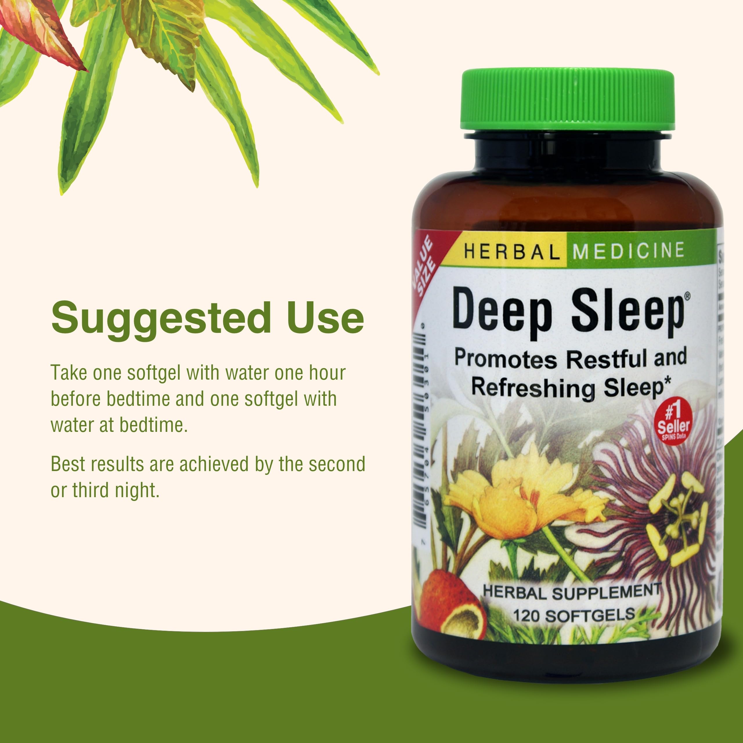 Herbs Etc. producto en escena relajante, sugiere tranquilidad nocturna