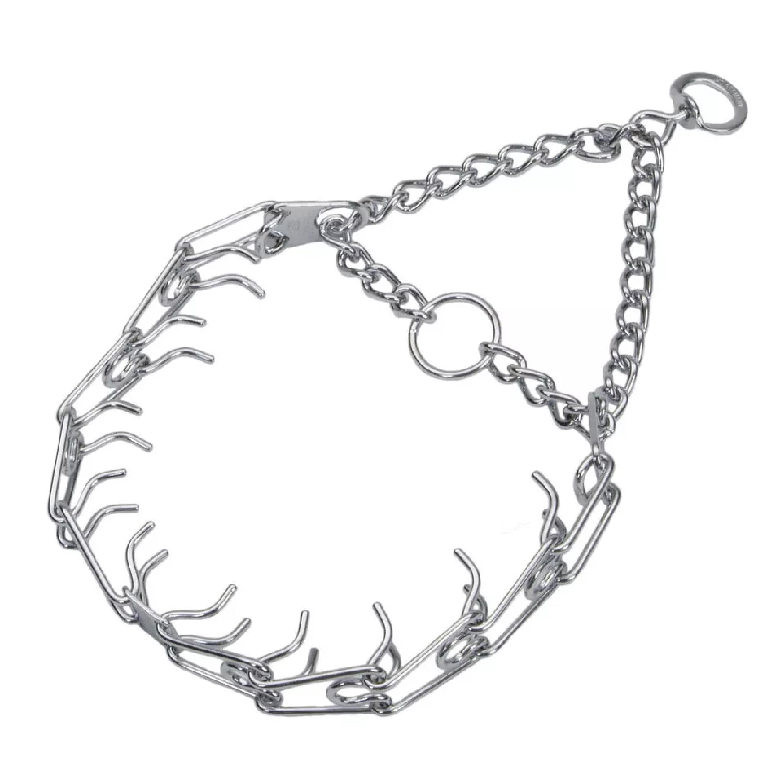 Herm Sprenger collar Ultra-Plus frontal mostrando forma y longitud, control seguro