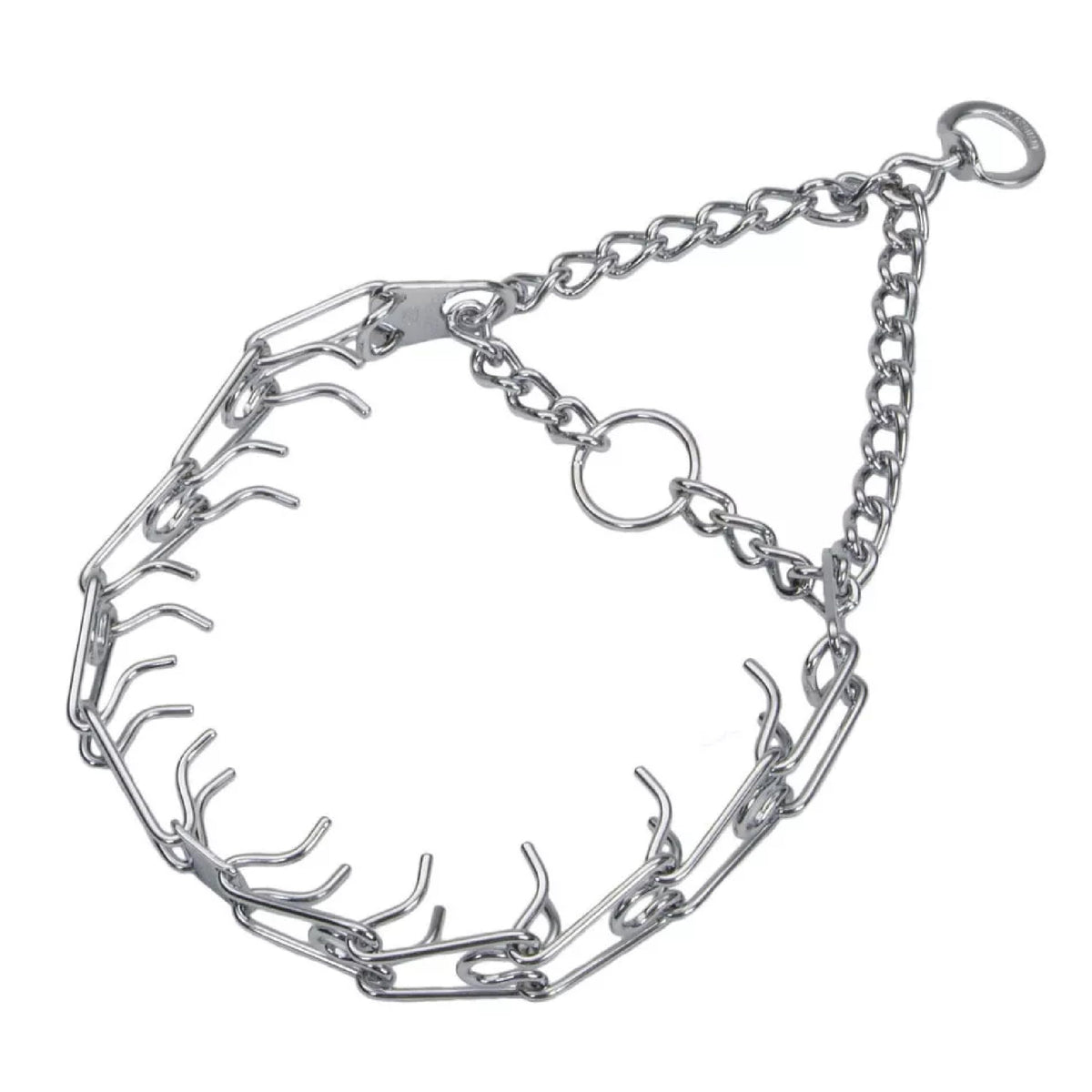 Herm Sprenger collar Ultra-Plus frontal mostrando forma y longitud, control seguro