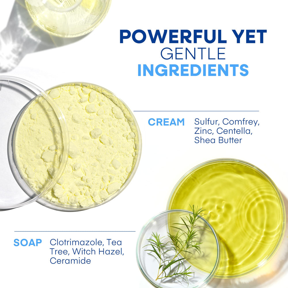 Hermon aplicación de crema en mano para cuidado íntimo y sensación de confort