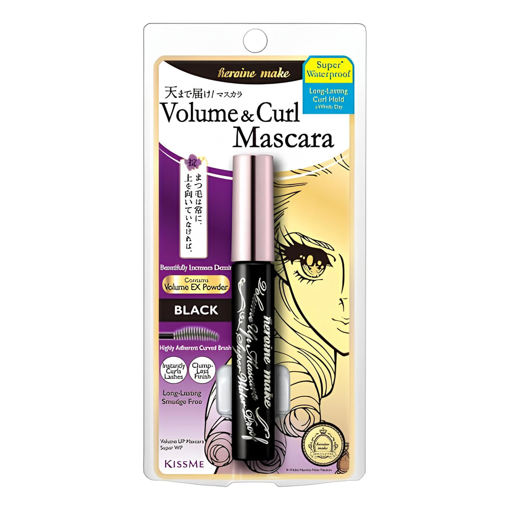 Heroine Make envase frontal mostrando diseño y color negro, imagen clara del producto