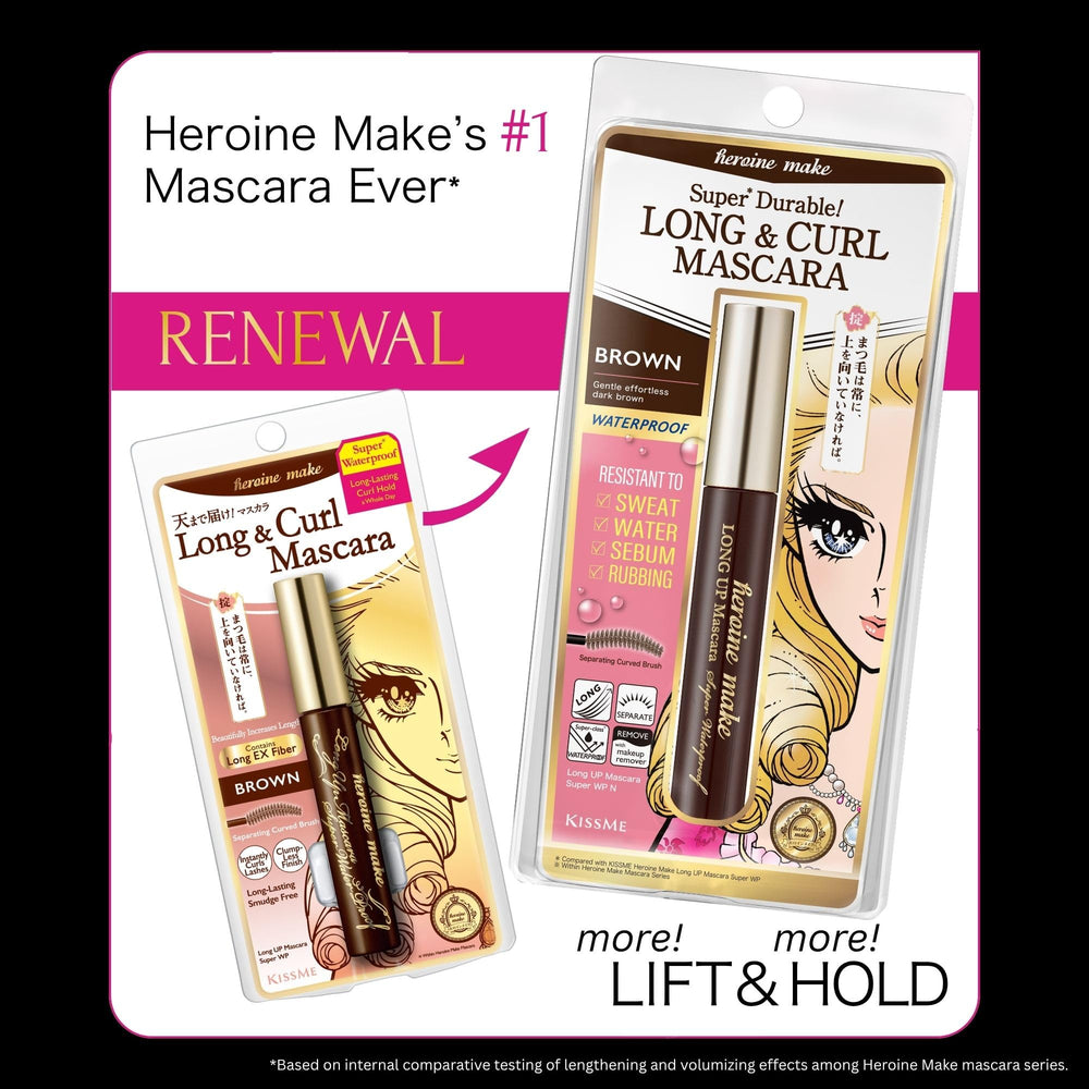 Heroine Make detalle del cepillo para definir y separar pestañas sin grumos