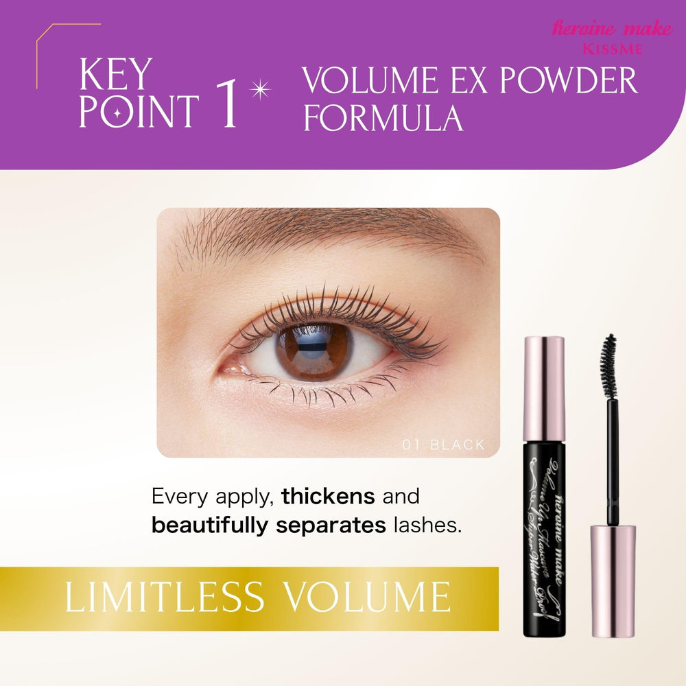 Heroine Make textura con fibras alargadoras que añade longitud visible
