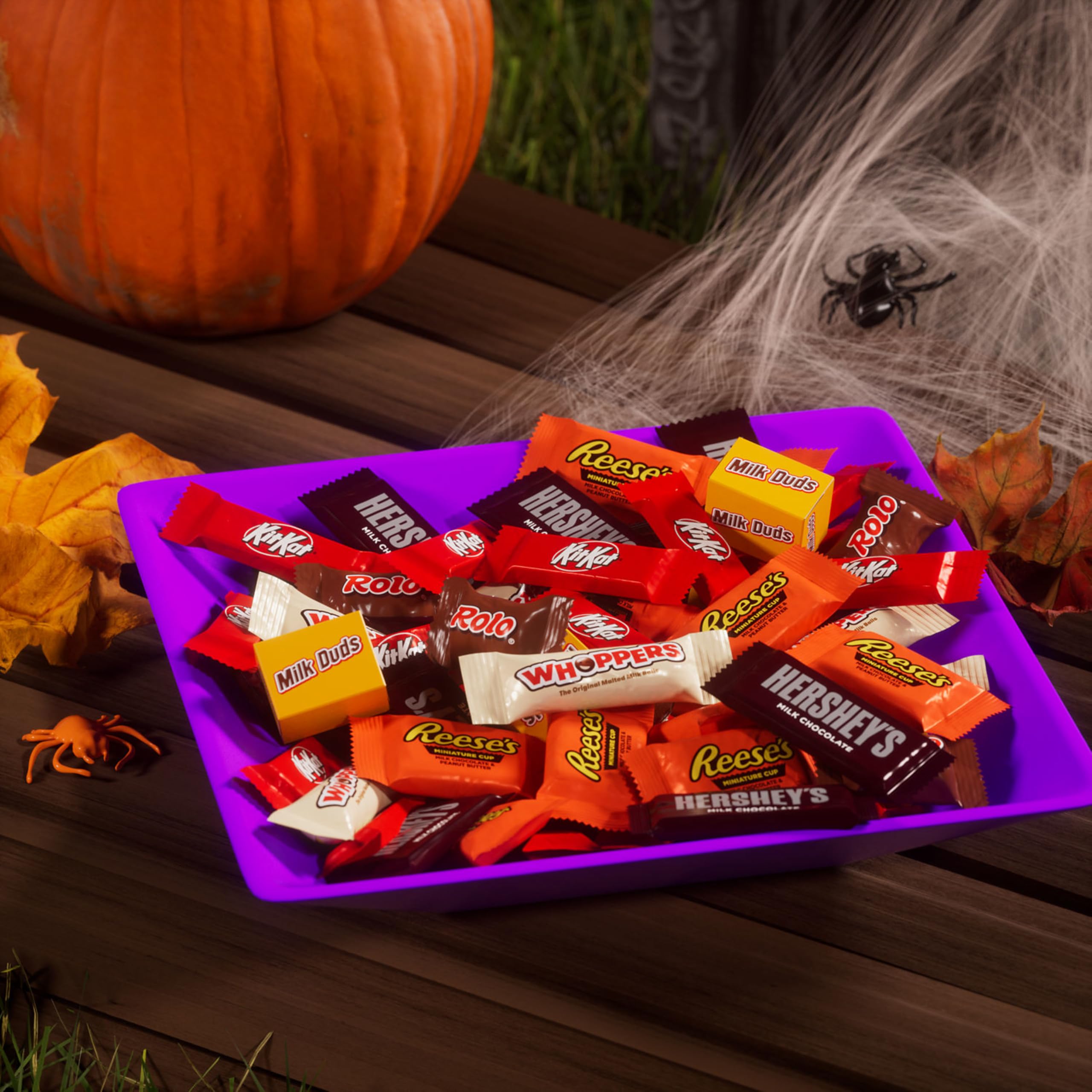 HERSHEY'S vistas de piezas envueltas individualmente para compartir seguro