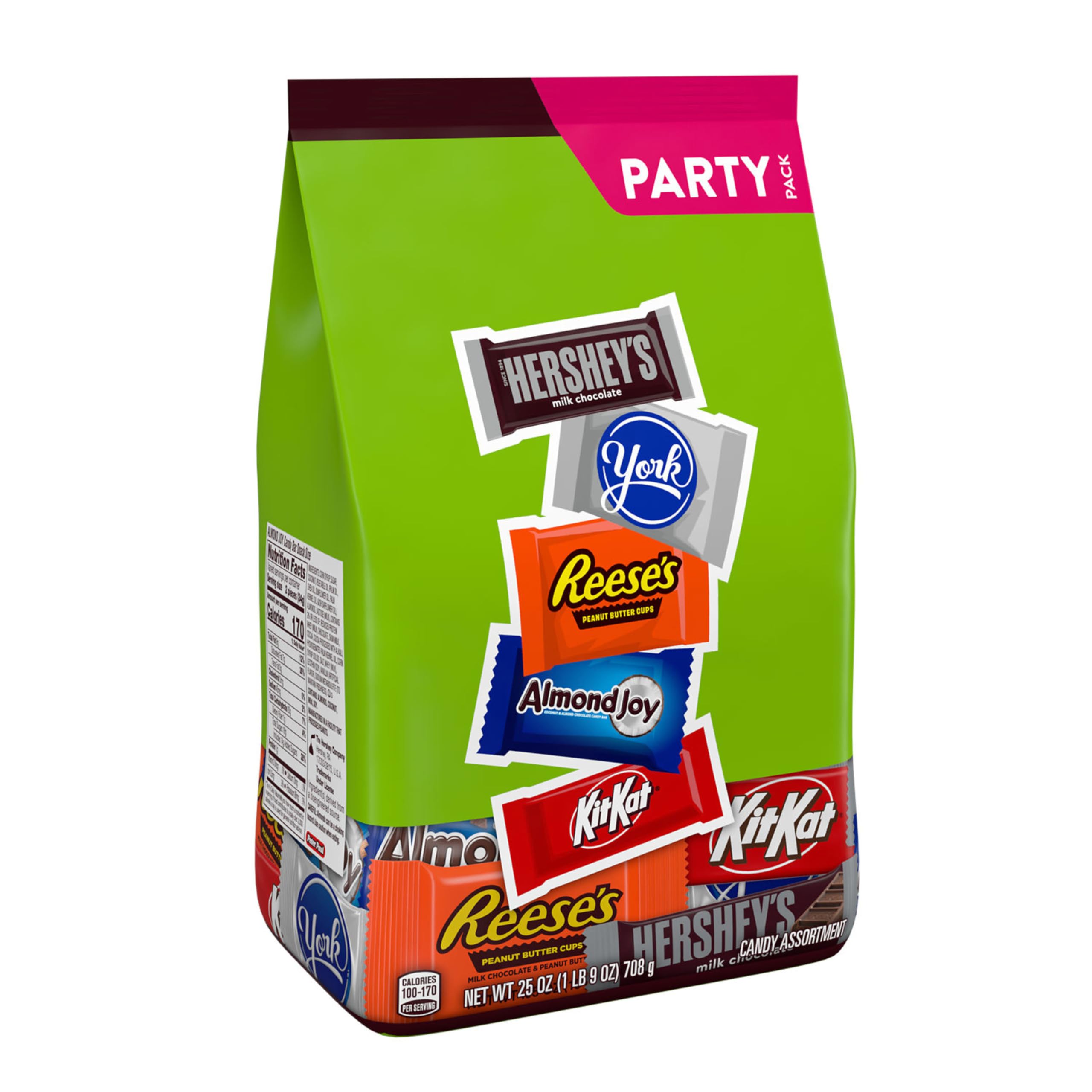 HERSHEY'S piezas envueltas individualmente para mantener frescura