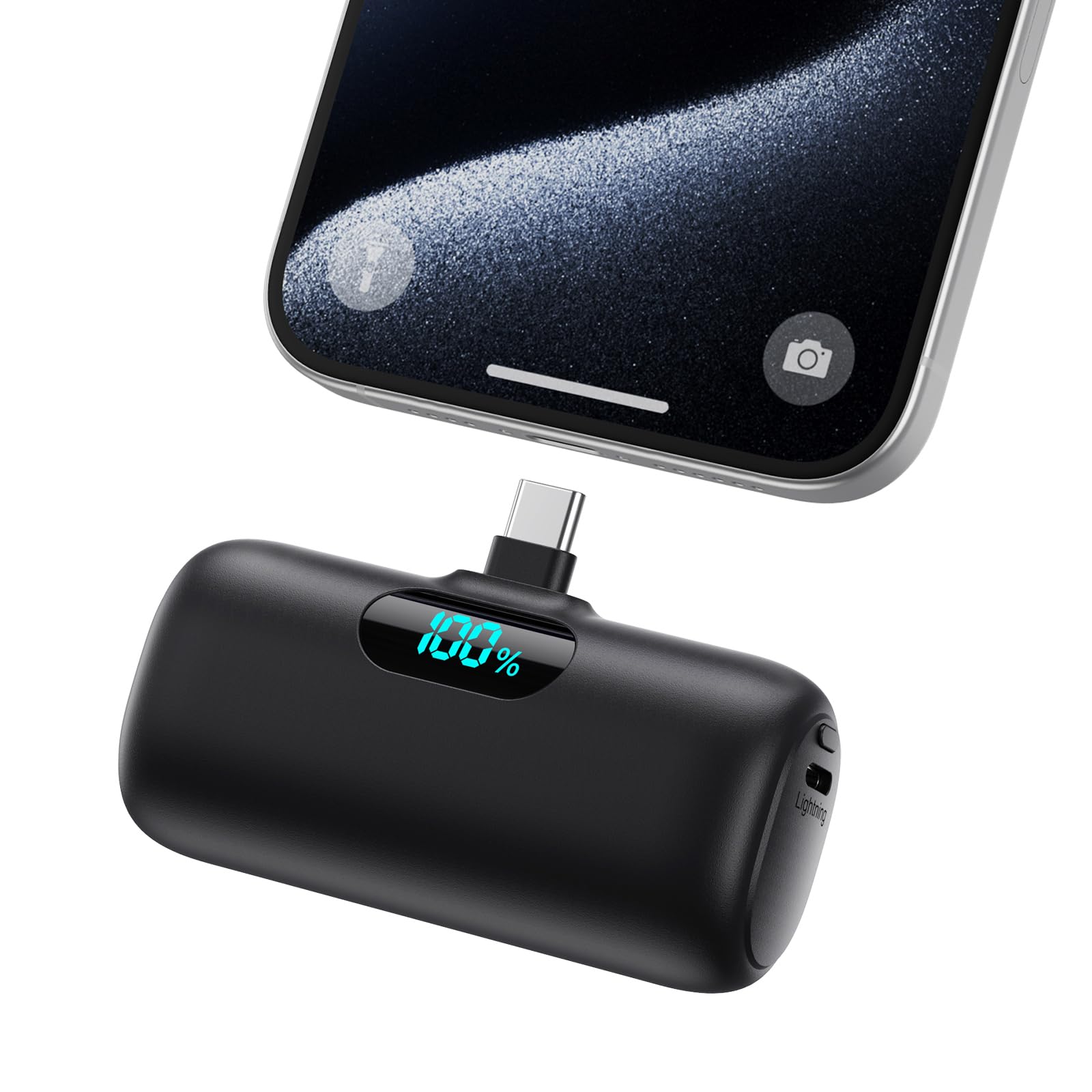 HETP power bank frontal mostrando diseño compacto y portabilidad