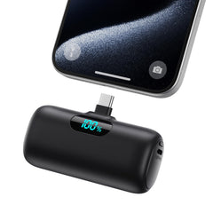 HETP power bank frontal mostrando diseño compacto y portabilidad