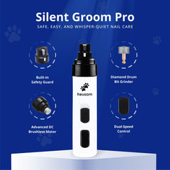 Heusom Silent Groom Pro primer plano de rueda de diamante para limado eficaz