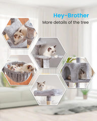 Hey-brother hamaca en uso con gato relajado que amortigua movimientos