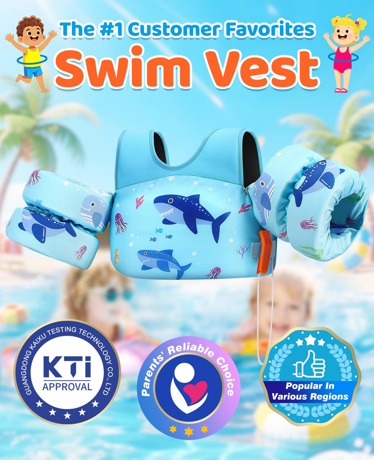 HeySplash family pool lifestyle image showing supervision and fun