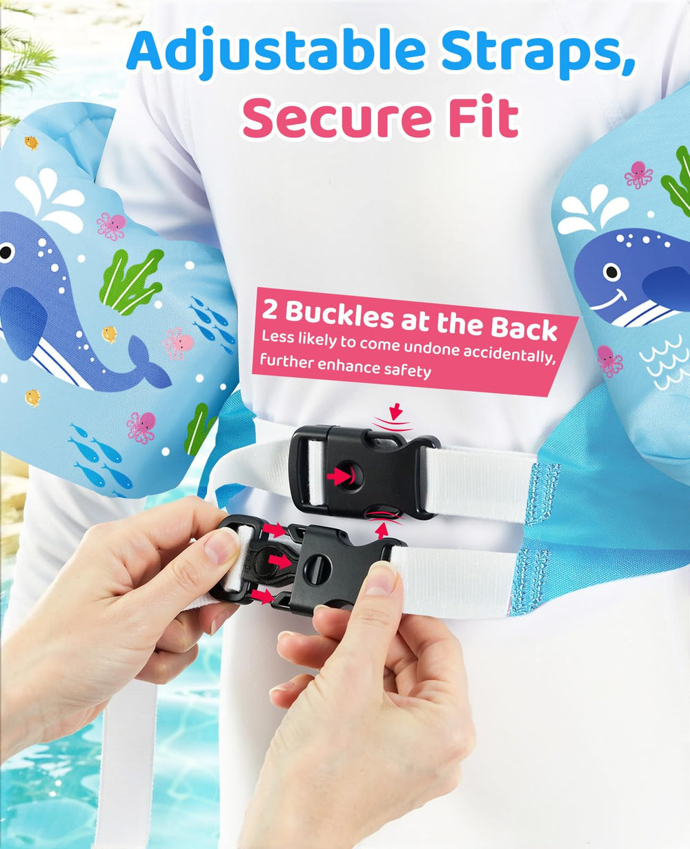 HeySplash vista lateral con tirantes regulables para ajuste preciso