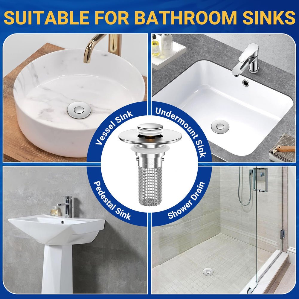 HFMZYWA ambiente de baño moderno con tapón instalado estético